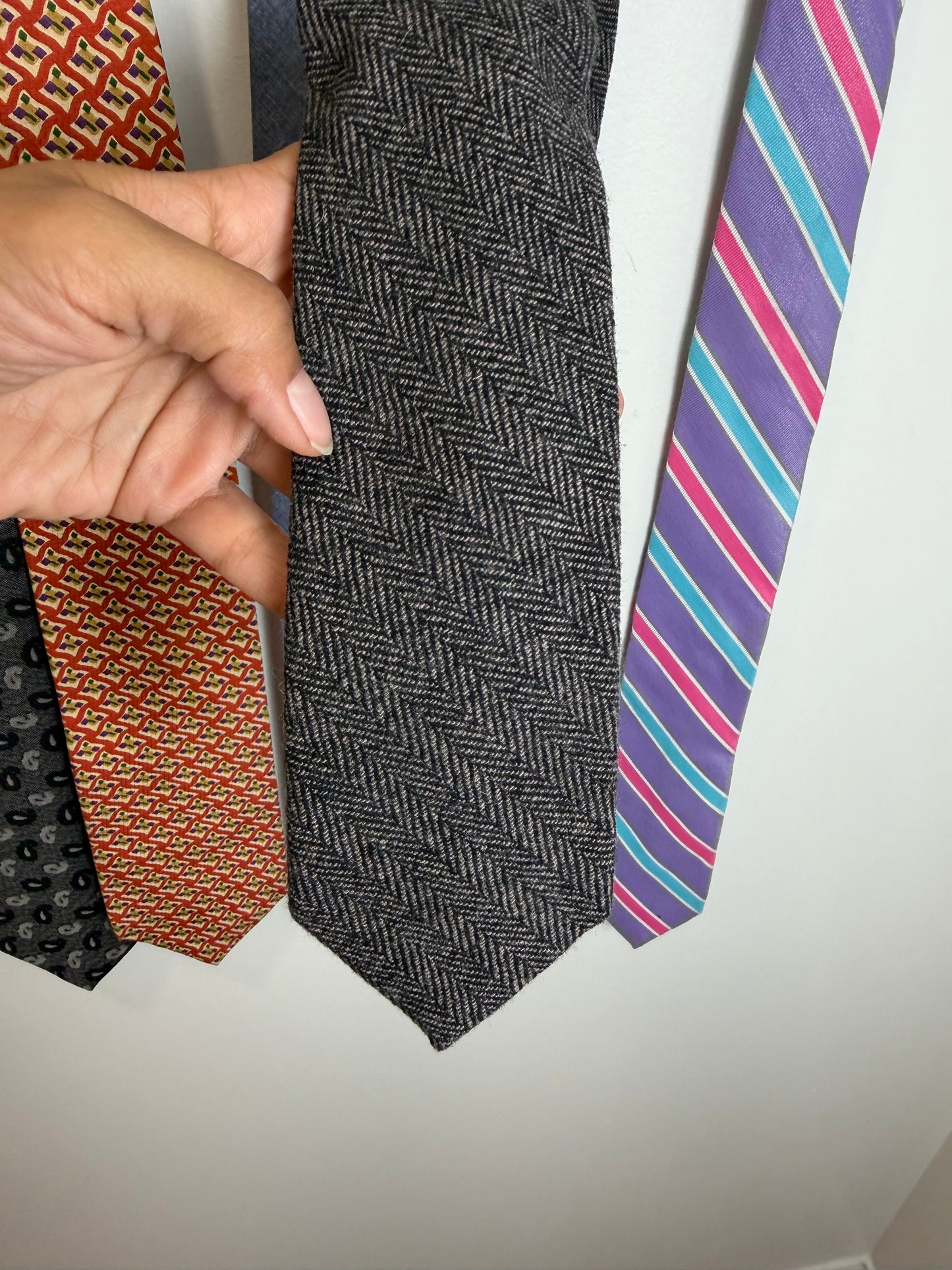 Designer Men’s Tie Lot Samuelsohn J.Crew Ferrell Reed Donna Karan Penguin