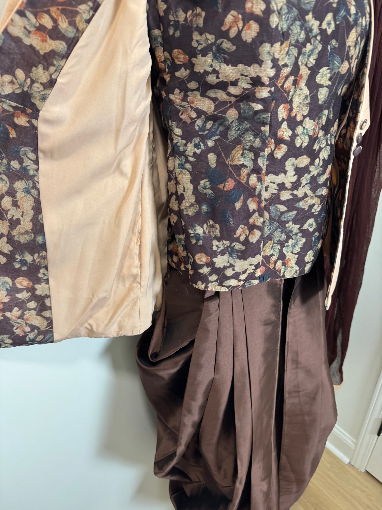 Brown Pink Dhoti - 36