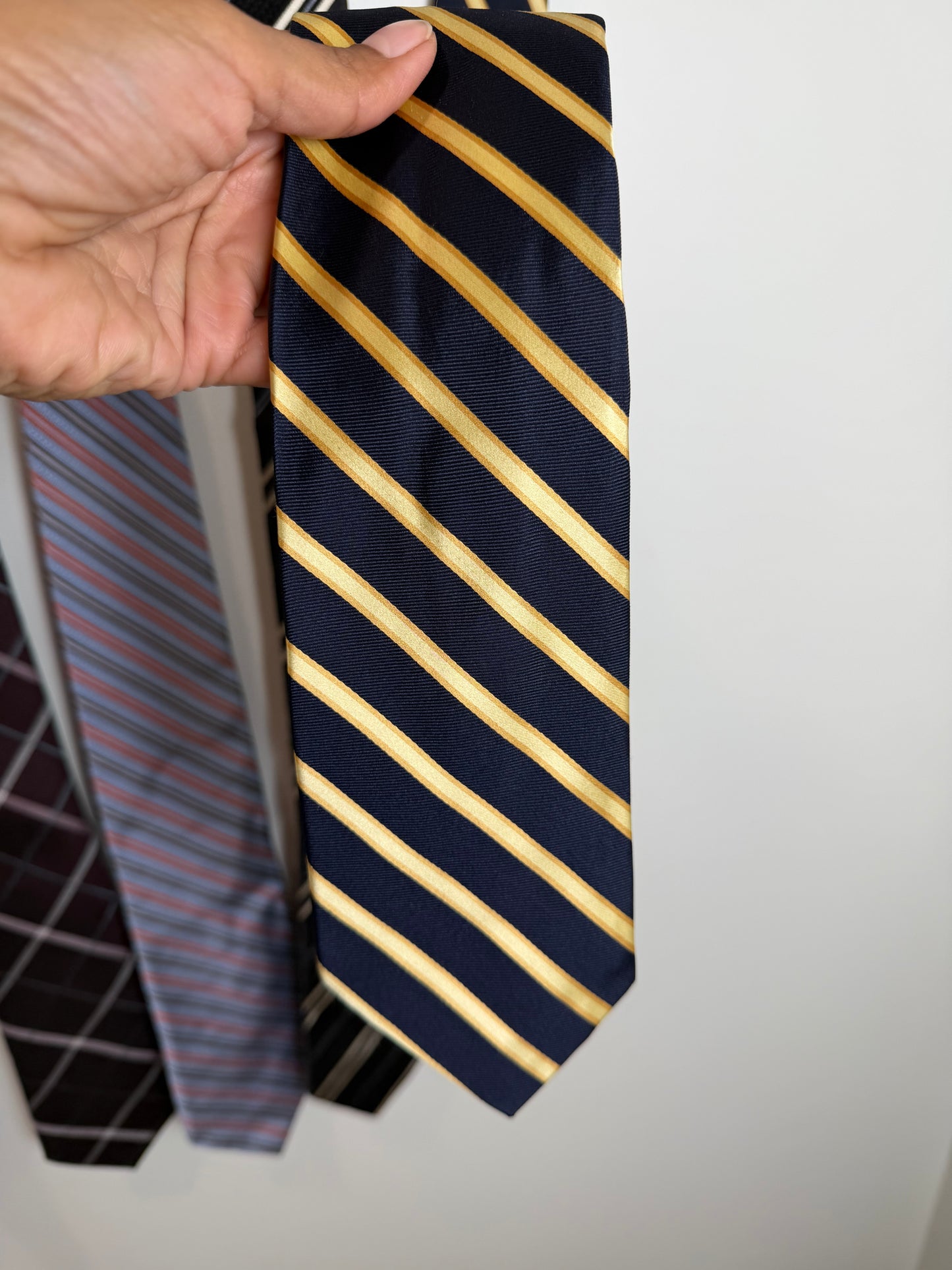 Designer Men’s Tie Lot of 5 Silk Neckties Ike Behar Ferre Kuhlman Banana Republic