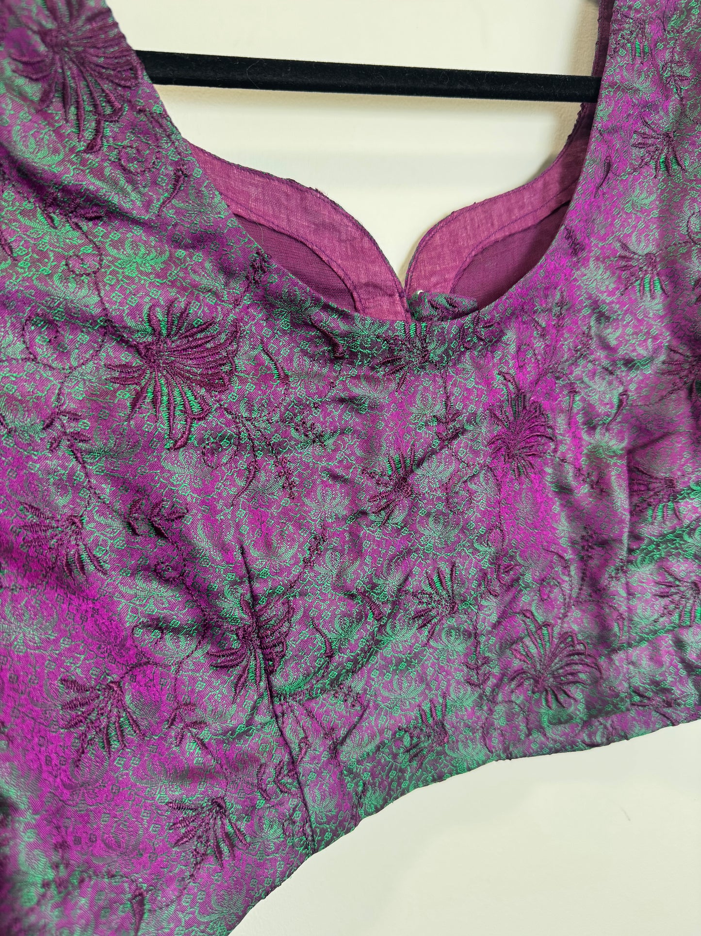 Purple Green Blouse - 38