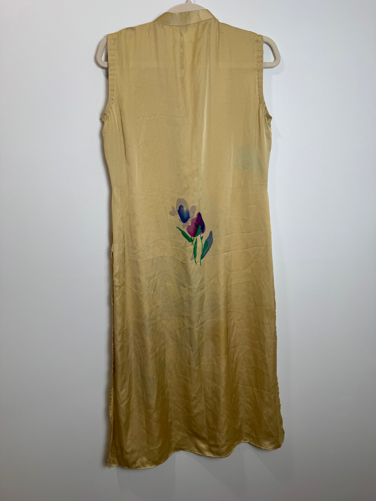 Beige Floral Print Kurta - 38