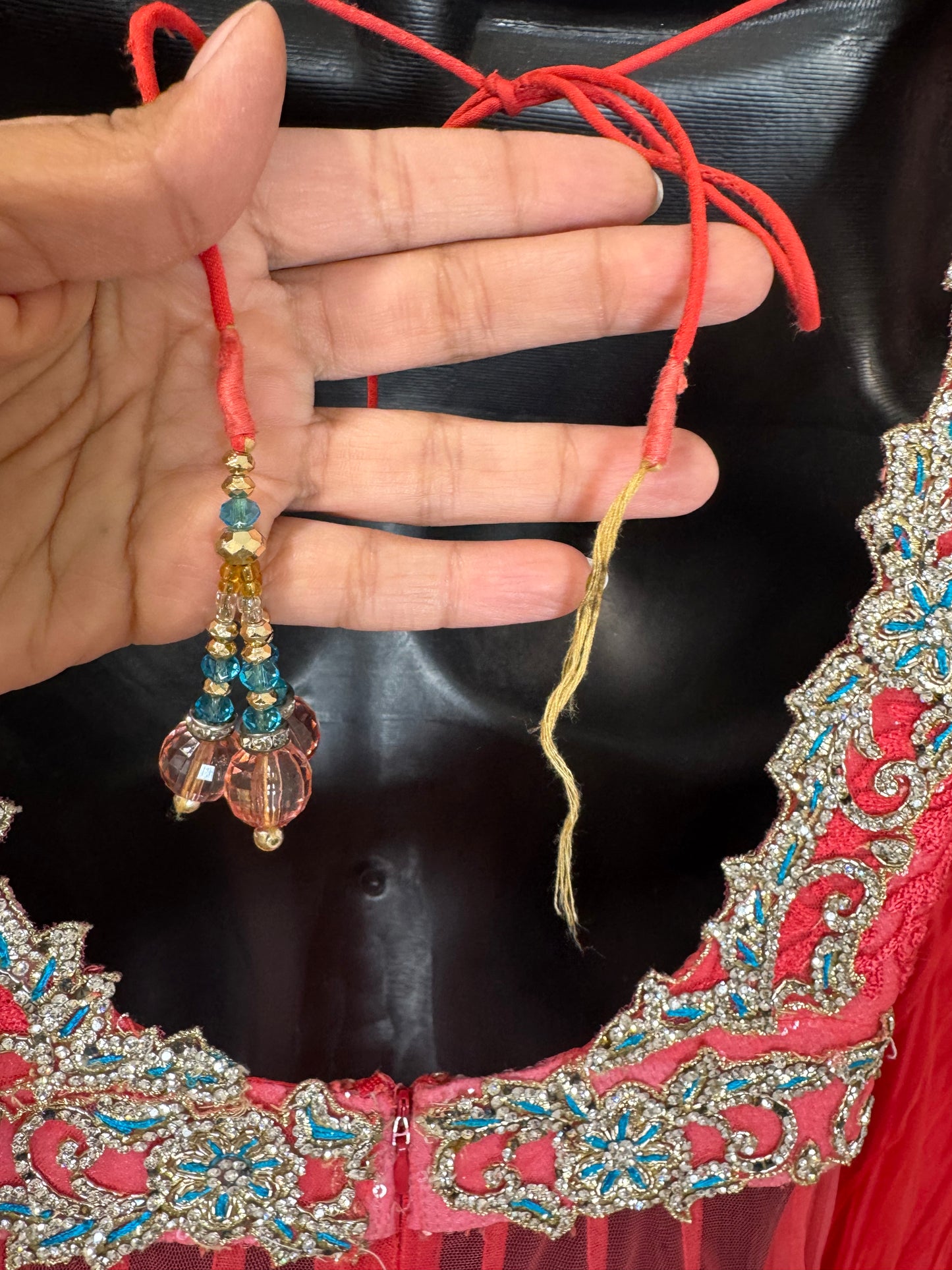 Red Orange Lehenga - 32