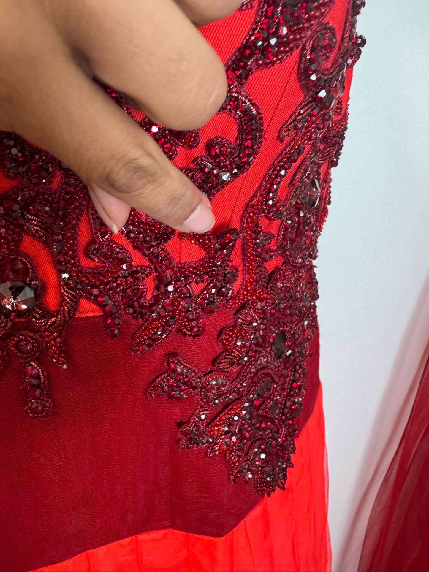 Red Orange Gown - 38