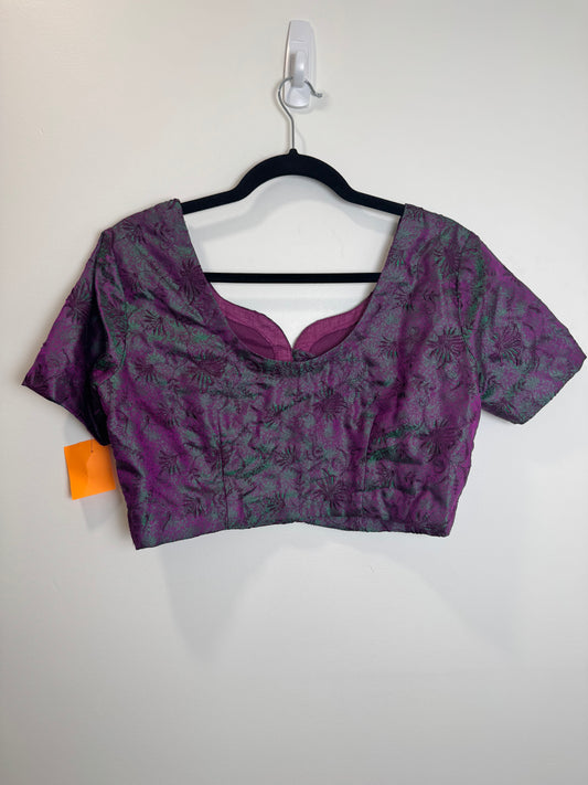 Purple Green Blouse - 38