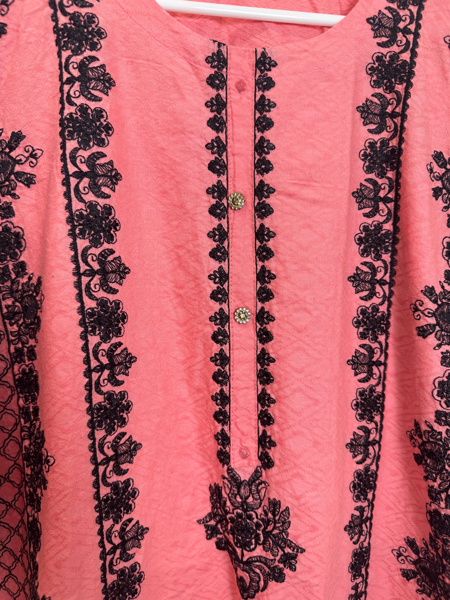 Pink Black Kurta - 40