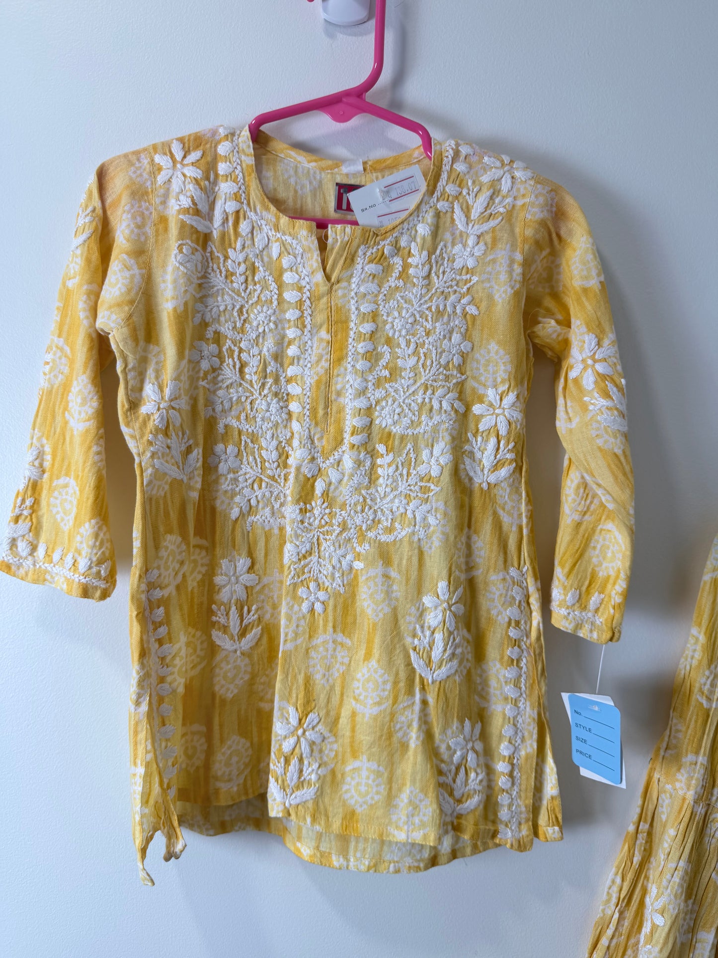 New Yellow White - Kids Size 18