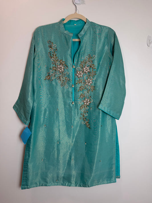 Teal Kurta - 36