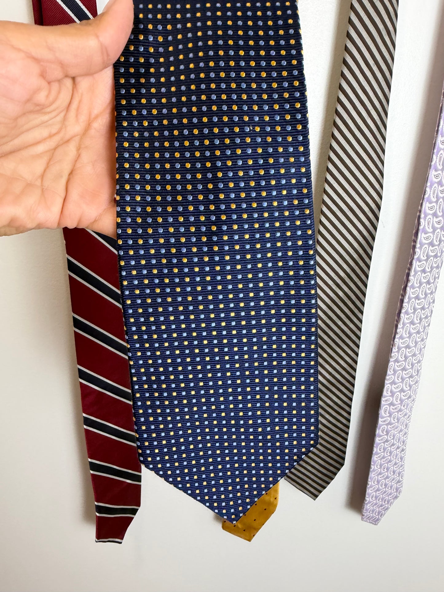 Designer Silk Tie Lot Brooks Brothers H Stockton Pierre Cardin St Andrews