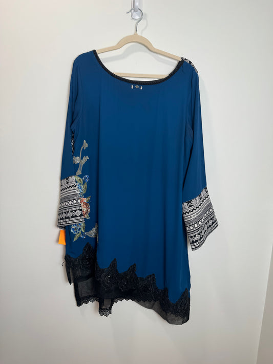 Blue black print - 44