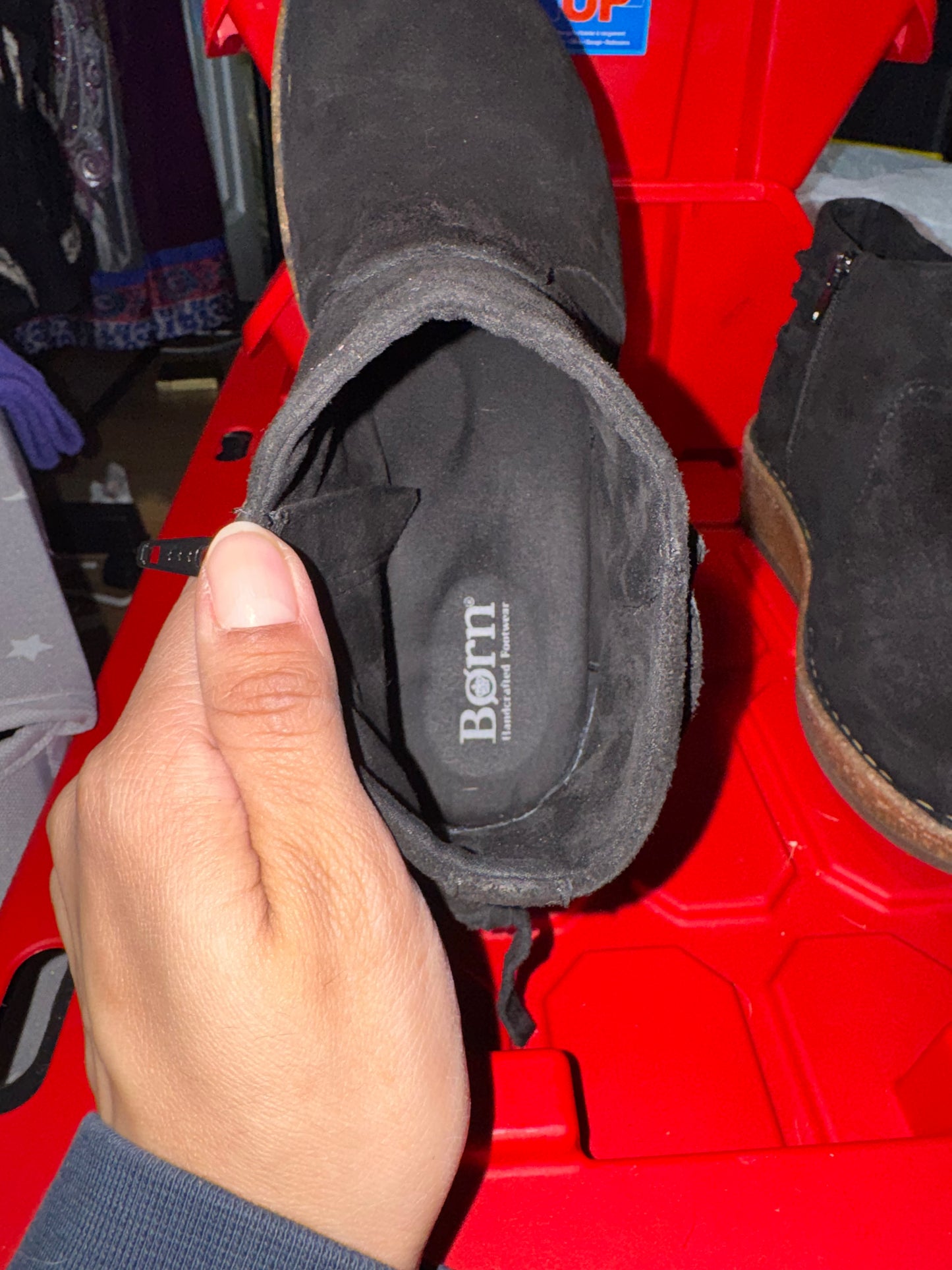 Born Black Suede Ankle Booties - 9.5