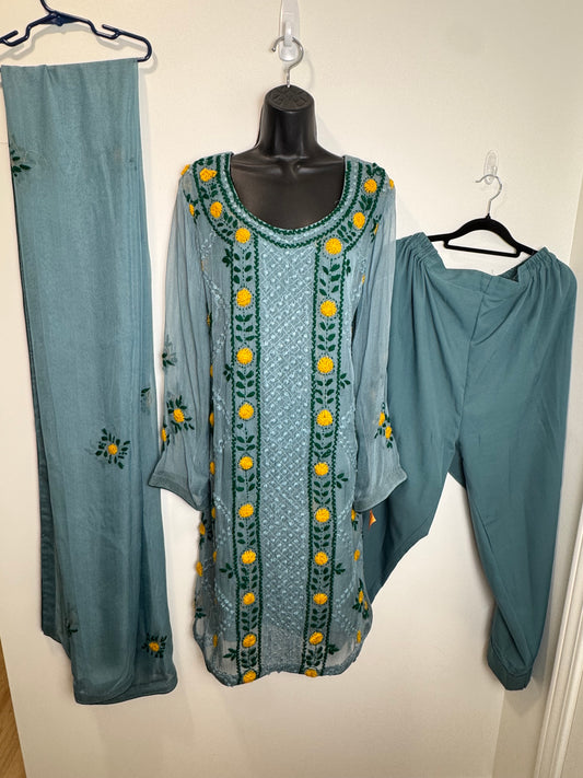 Green Yellow Suit - 44