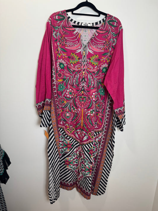 Pink Floral Kurta - 46