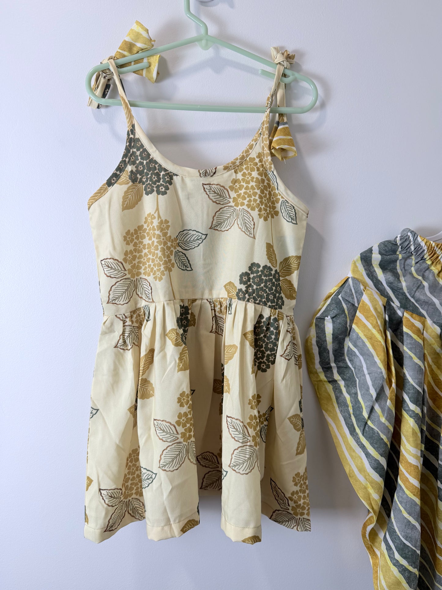 New Yellow Floral - Kids Size 4-5 yrs