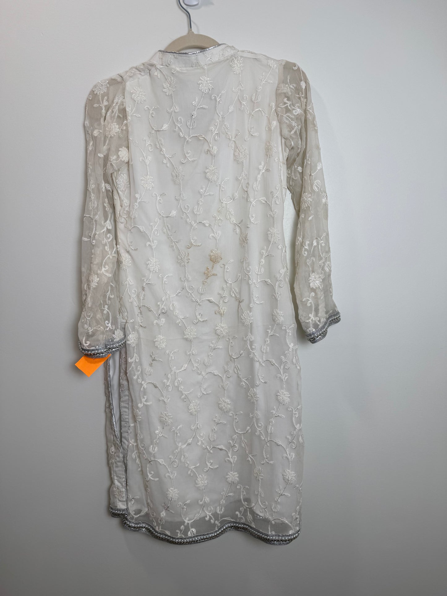 White Silver Kurta - 34
