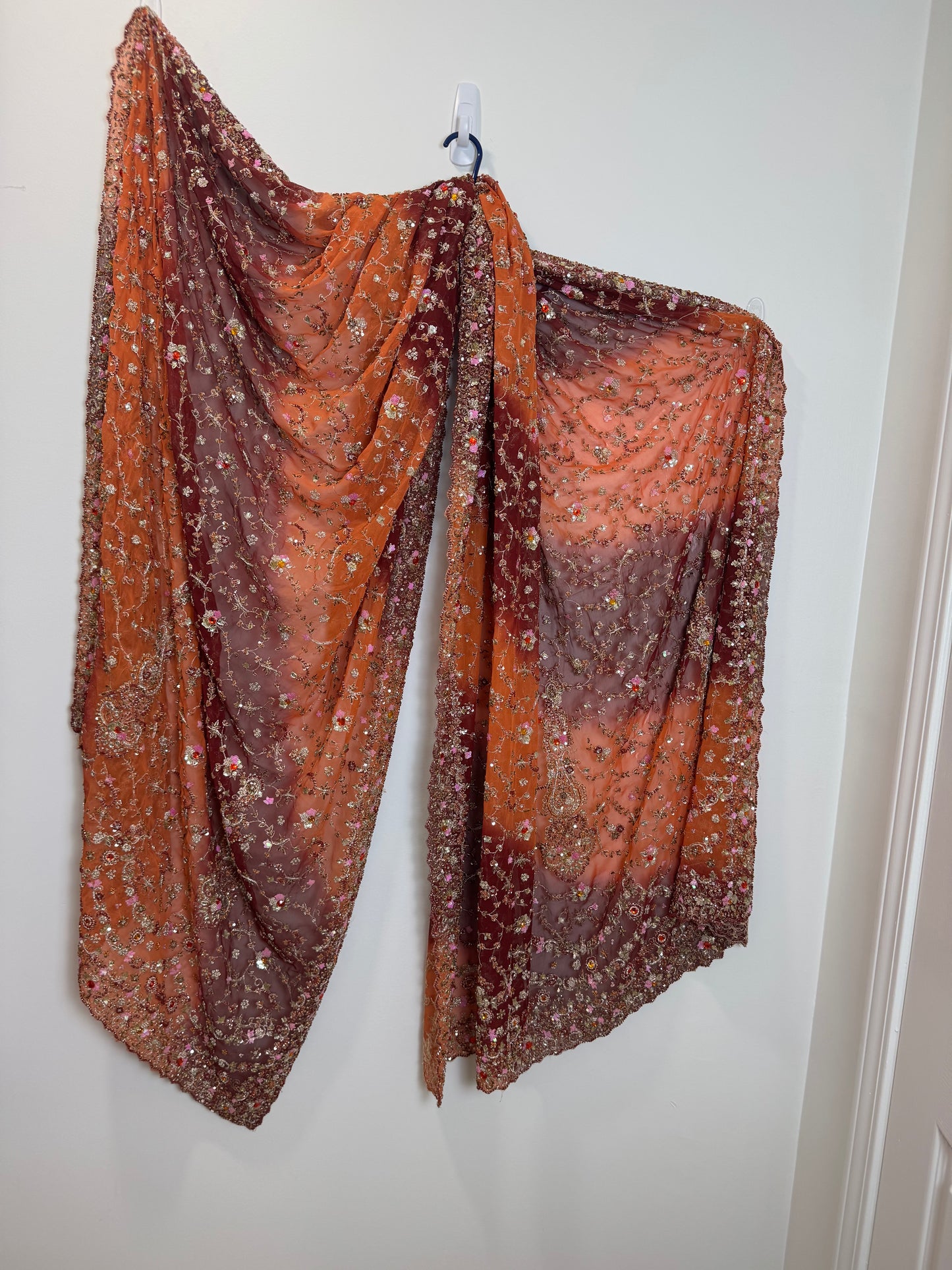 Orange Maroon Lehenga - 32