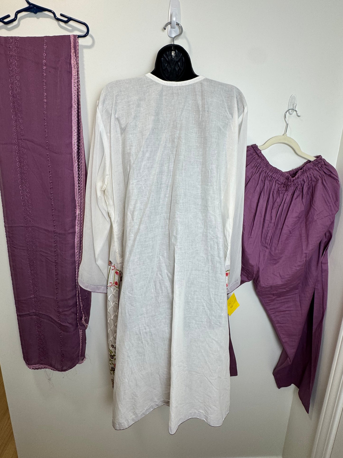 Purple White Suit - 44
