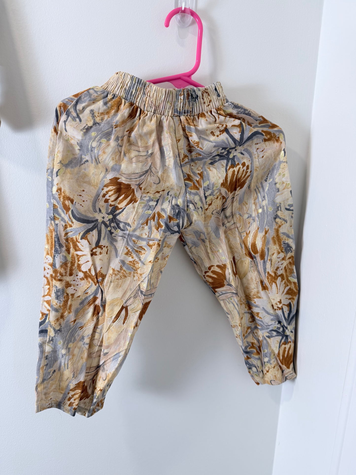 Beige Gray Pant Suit - Kids Size 18