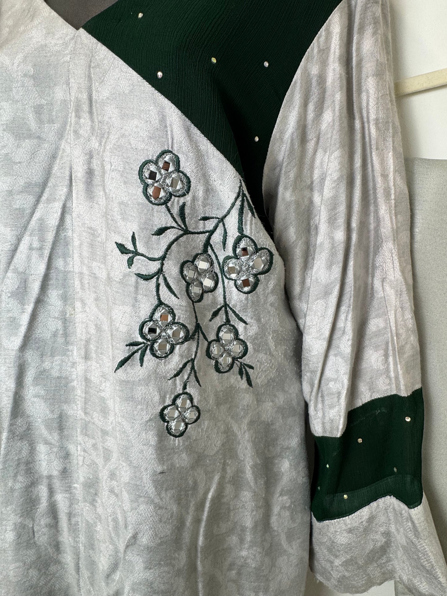 Silver Green Suit - 46