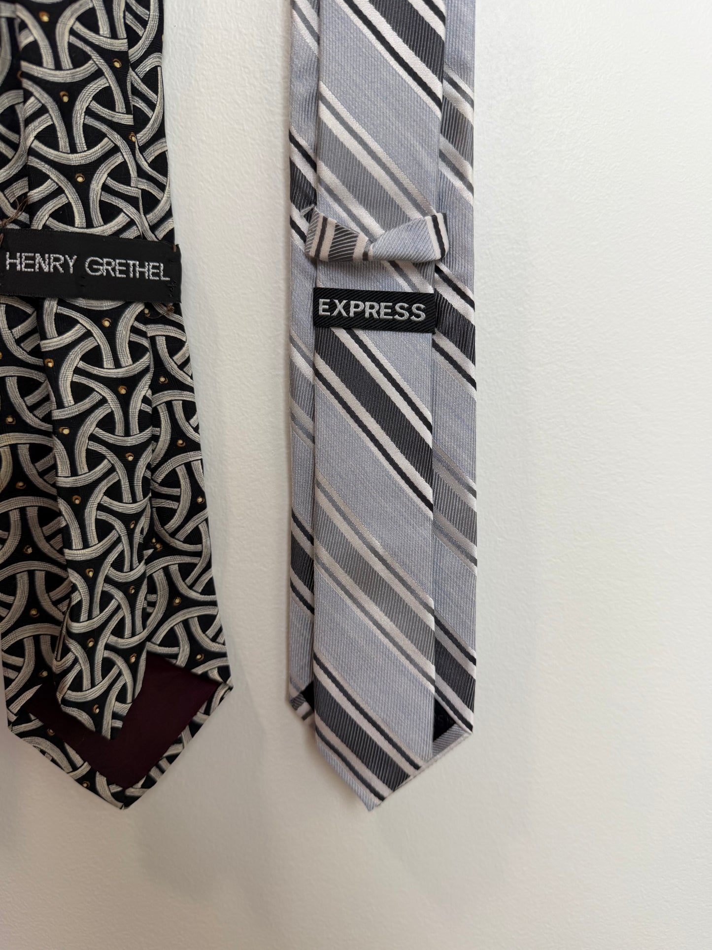 Men’s Designer Tie Lot of 5 Silk Paul Fredrick Per Luomo Henry Grethel