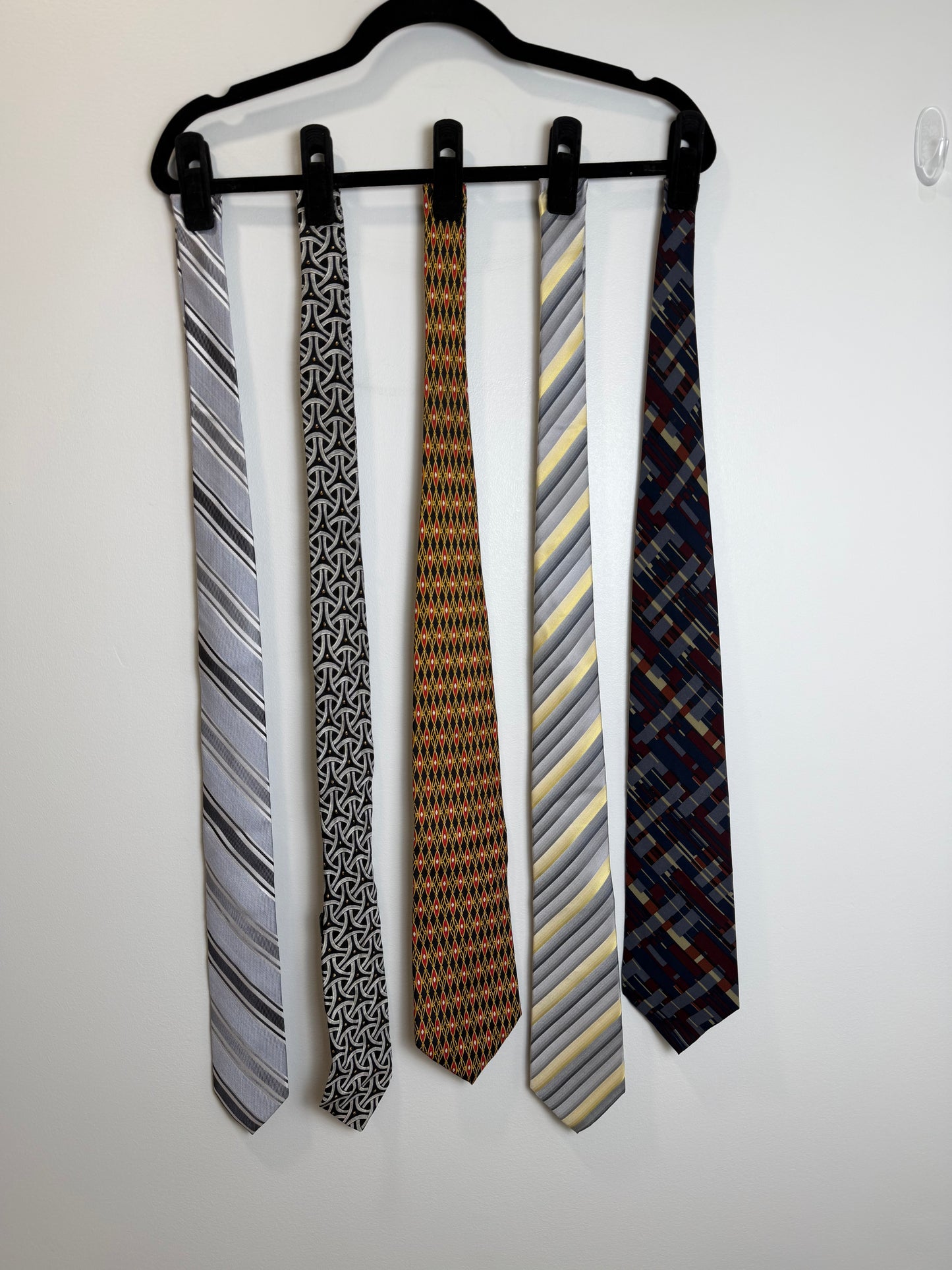 Men’s Designer Tie Lot of 5 Silk Paul Fredrick Per Luomo Henry Grethel