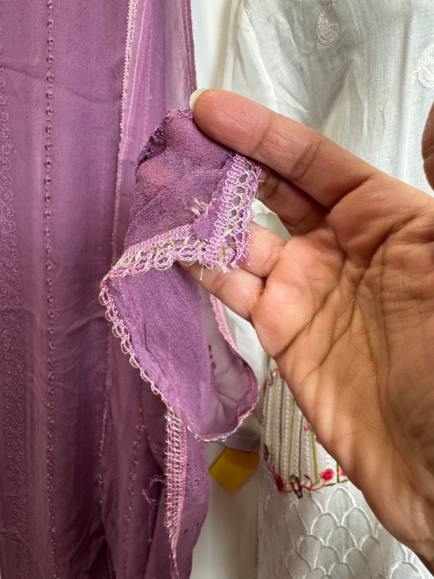 Purple White Suit - 44