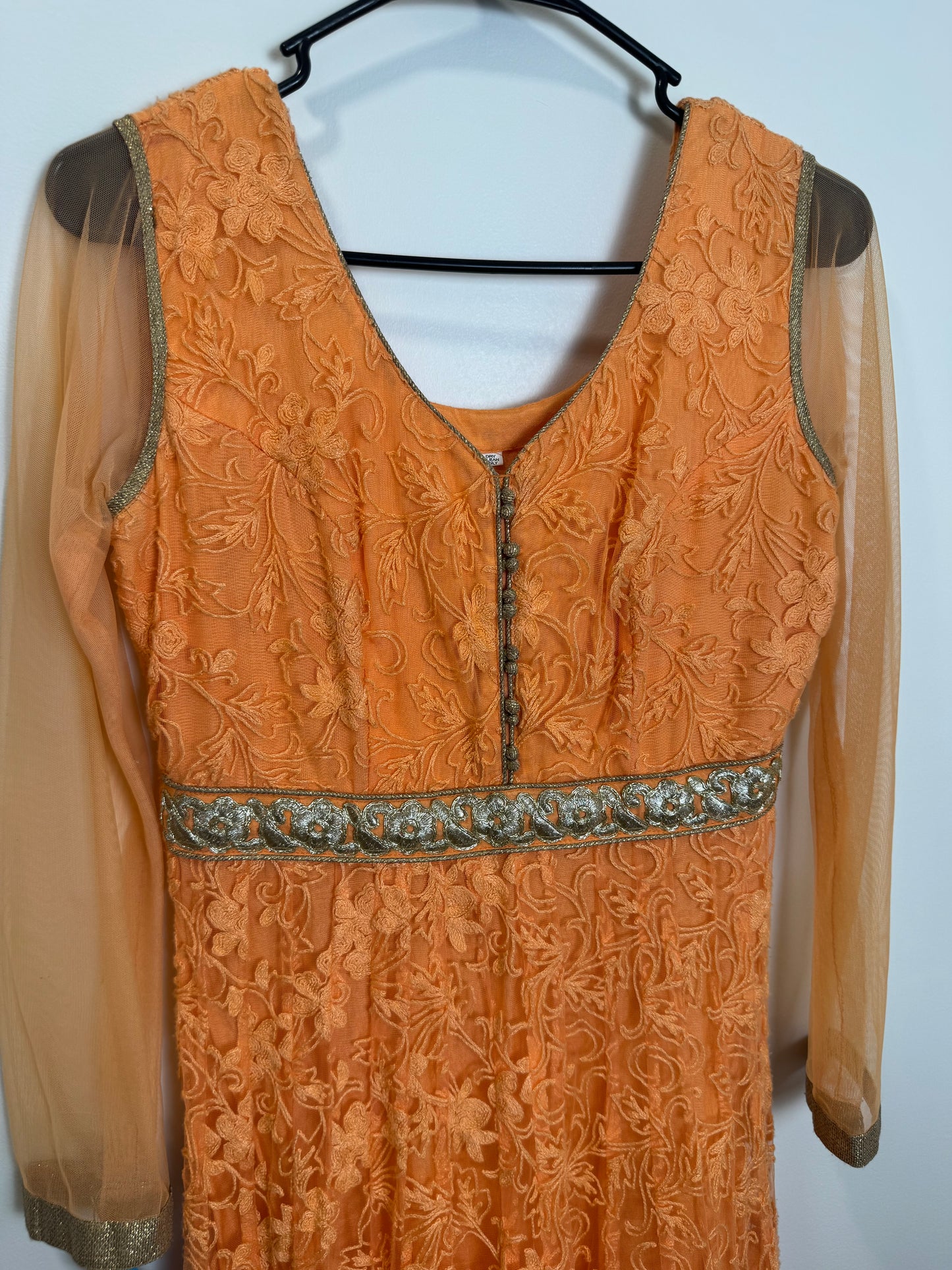 Peach Anarkali Kurta - 36