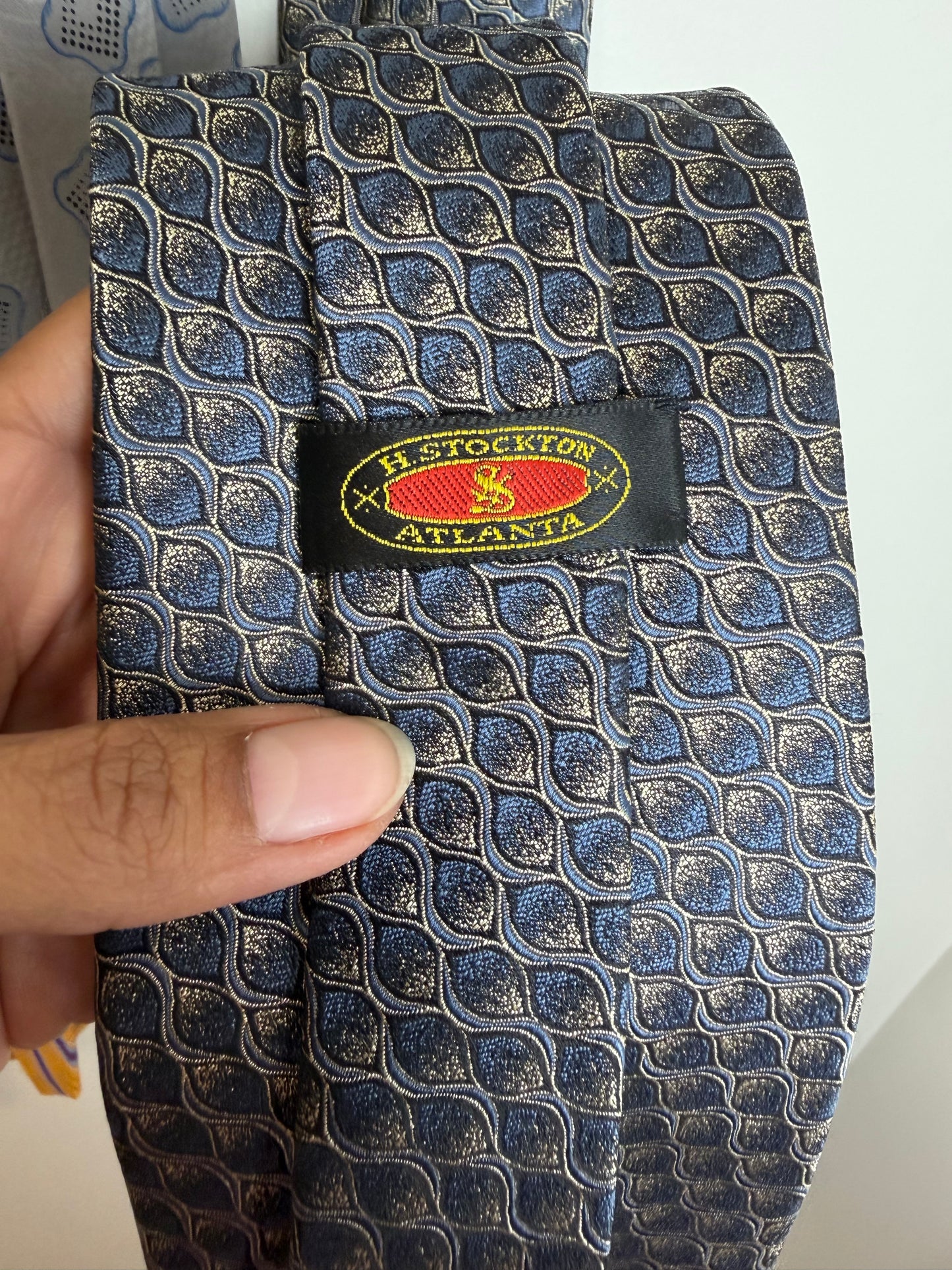 Vintage Designer Men’s Tie Lot of 5 – DKNY, Ike Behar, Robert Talbott, Brandini & Stockton