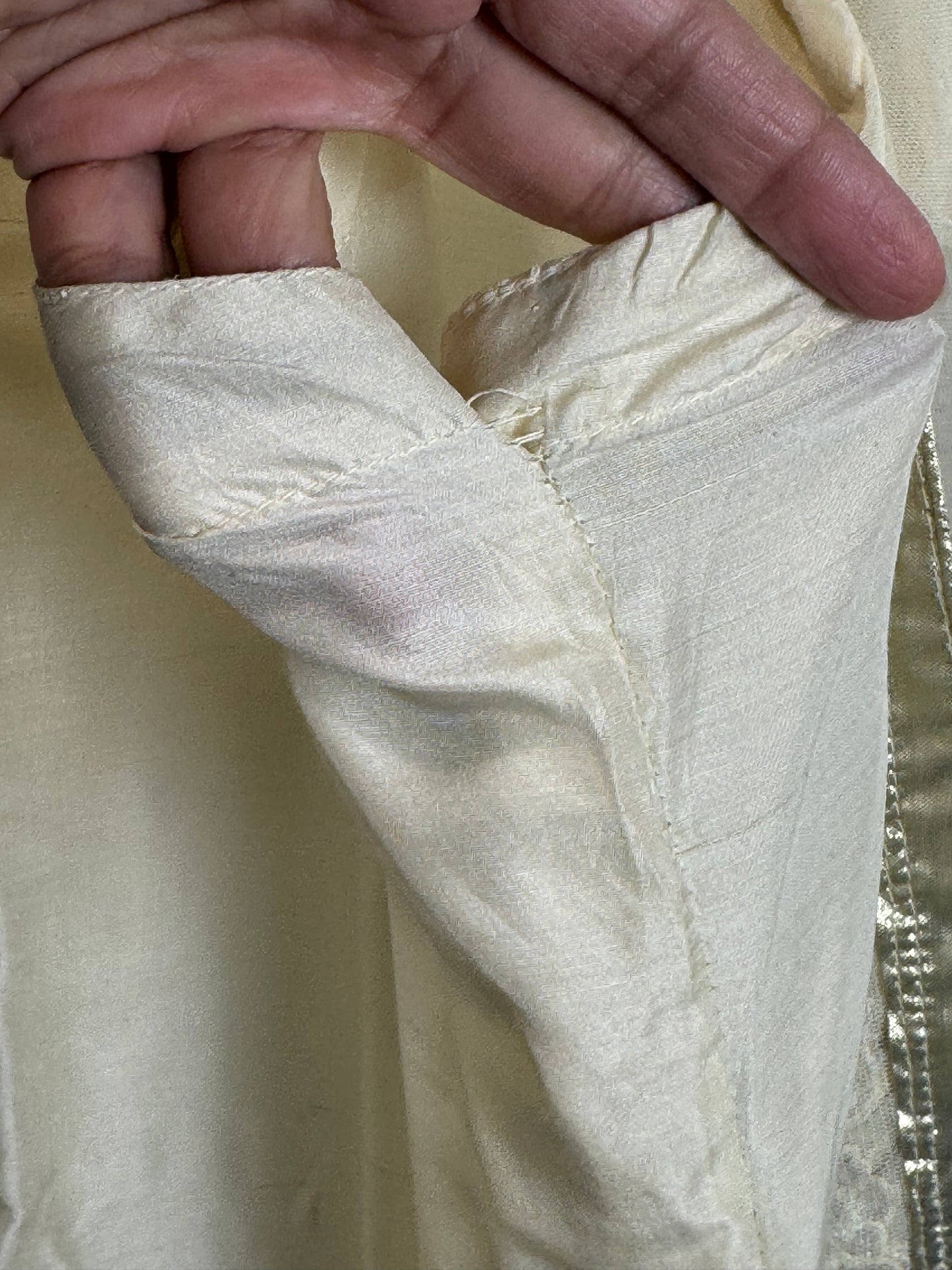 White Beige Kurta - 40