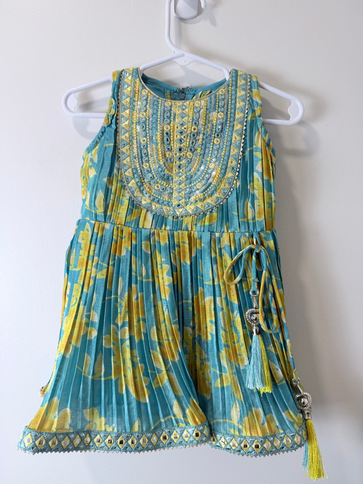 Teal Yellow - Kids Size 18
