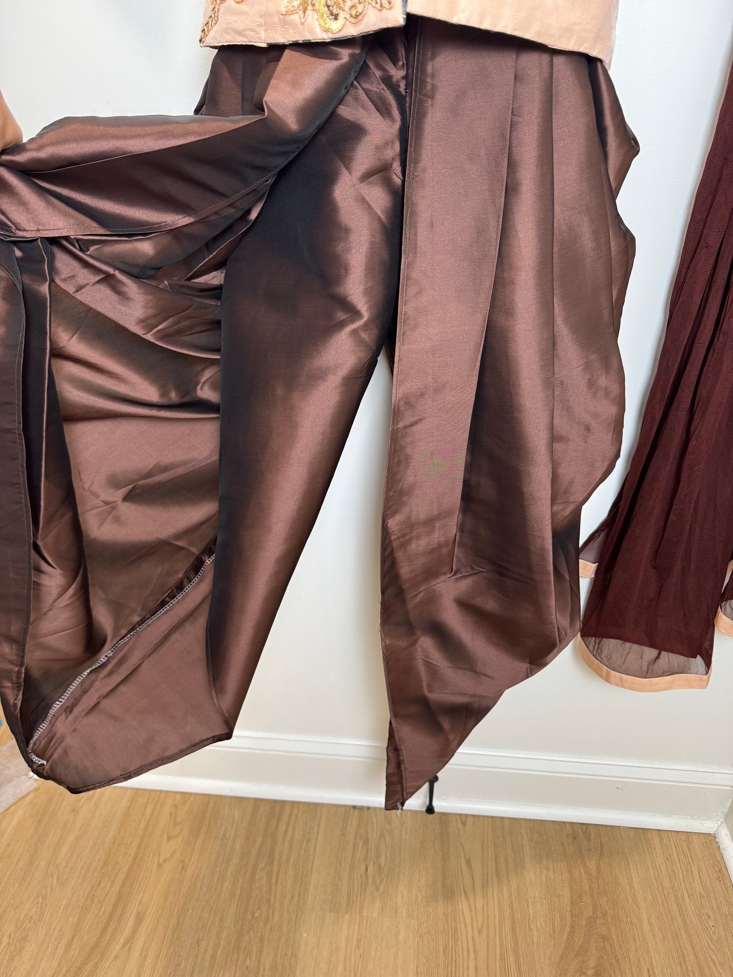 Brown Pink Dhoti - 36
