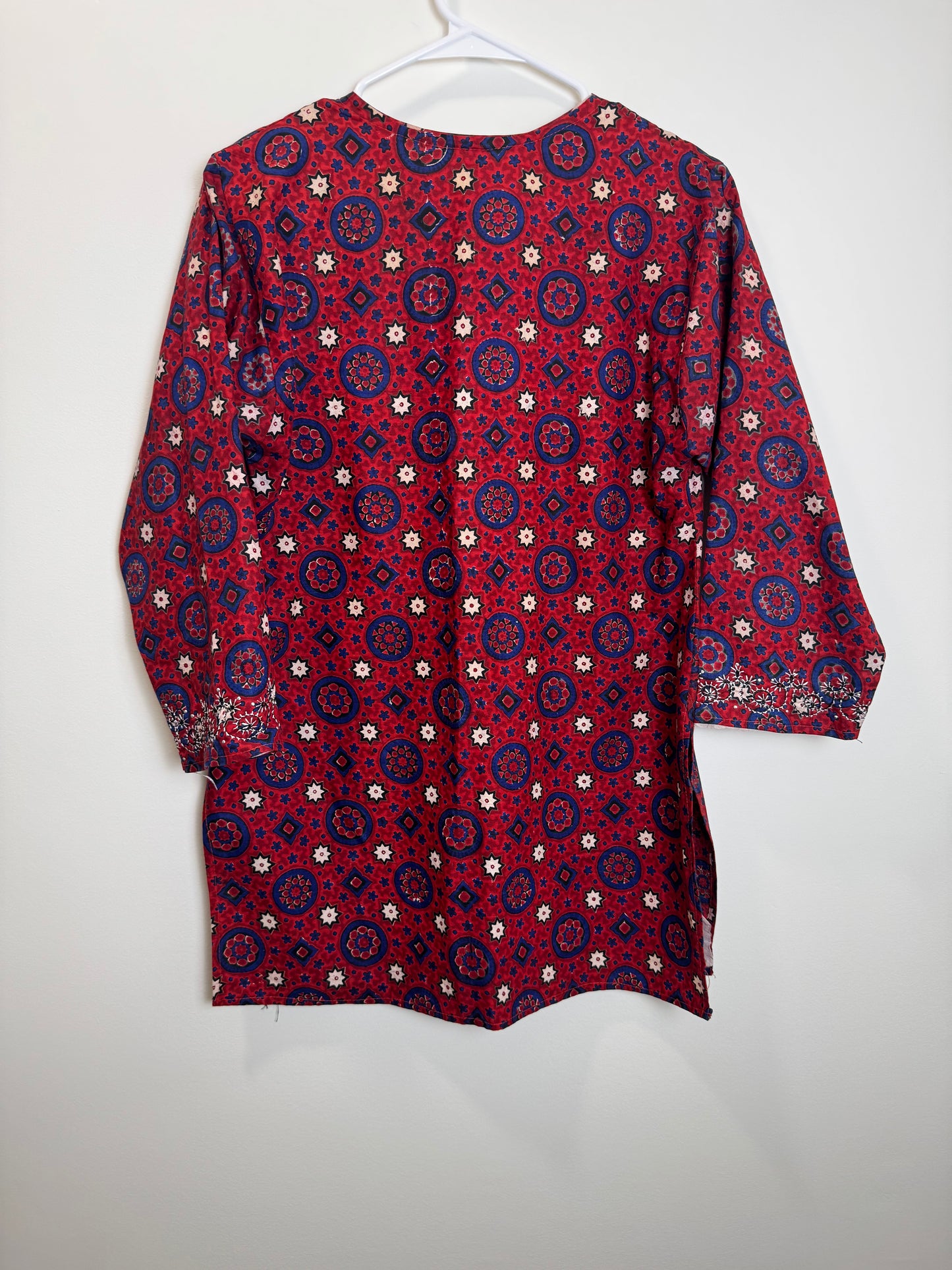 Red Blue Kurta - 40
